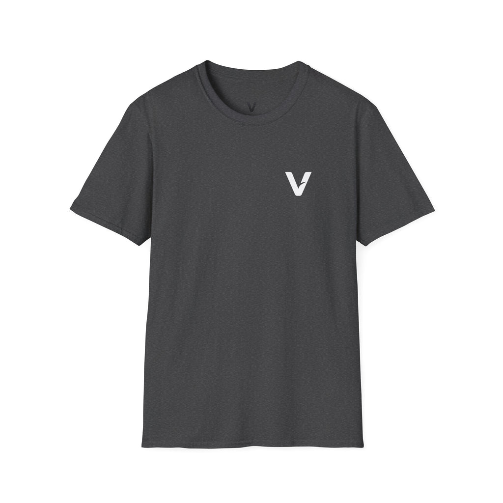 Vejdi™️ Minimalist V-Logo Unisex Crewneck Tee — Heavyweight Premium Cotton