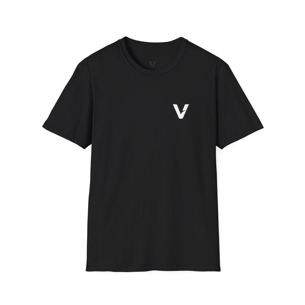 Vejdi™️ Minimalist V-Logo Unisex Crewneck Tee — Heavyweight Premium Cotton