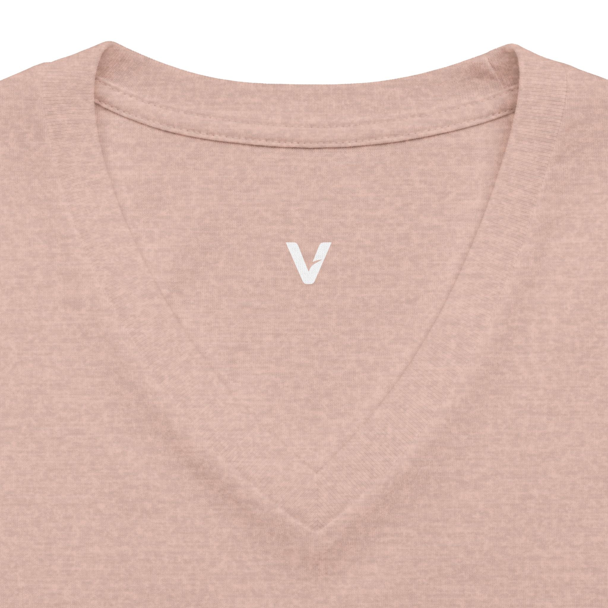 VejdiShop™ Signature Minimalist V-Neck Tee - Heather Mauve