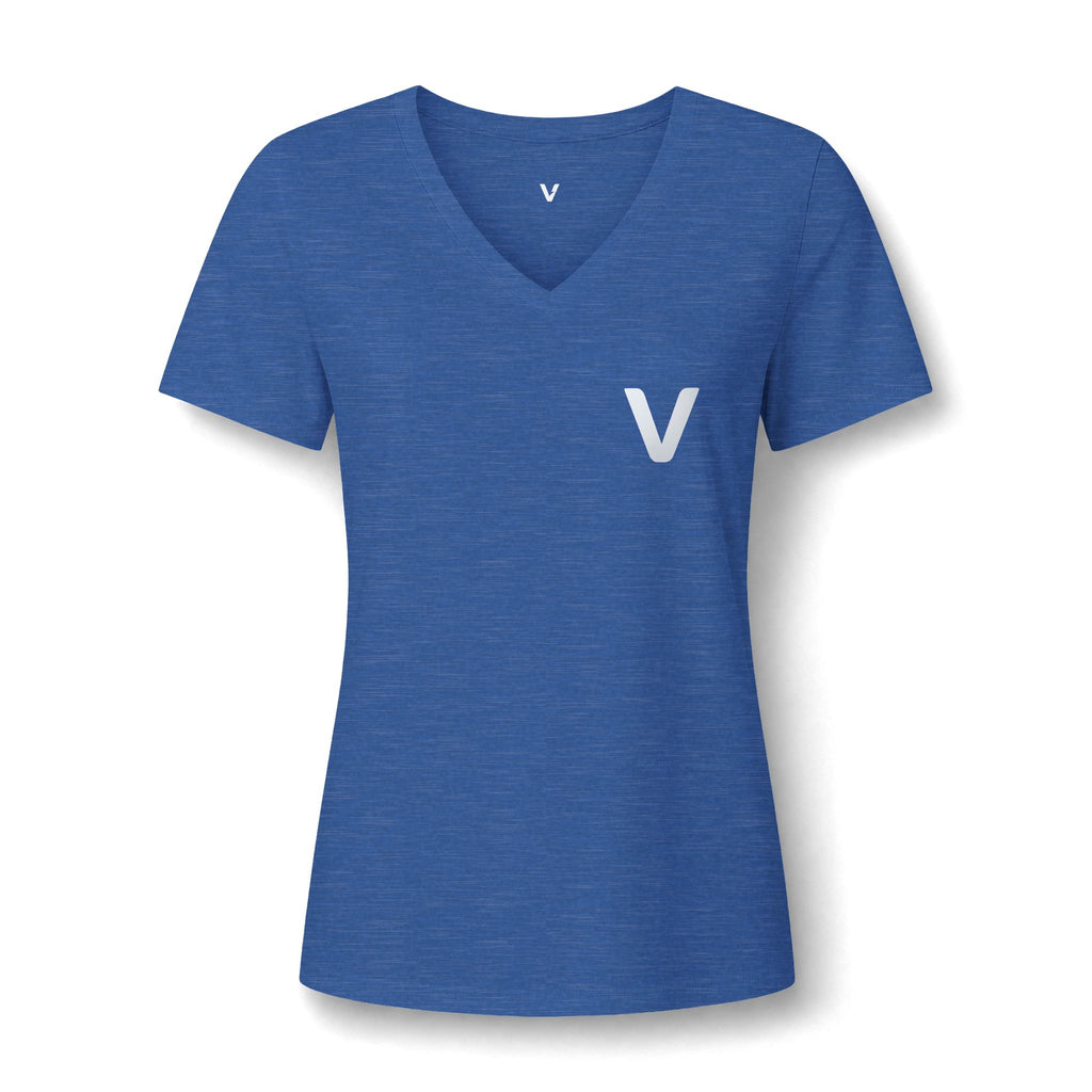 VejdiShop™ Signature Minimalist V-Neck Tee - Heather Mauve
