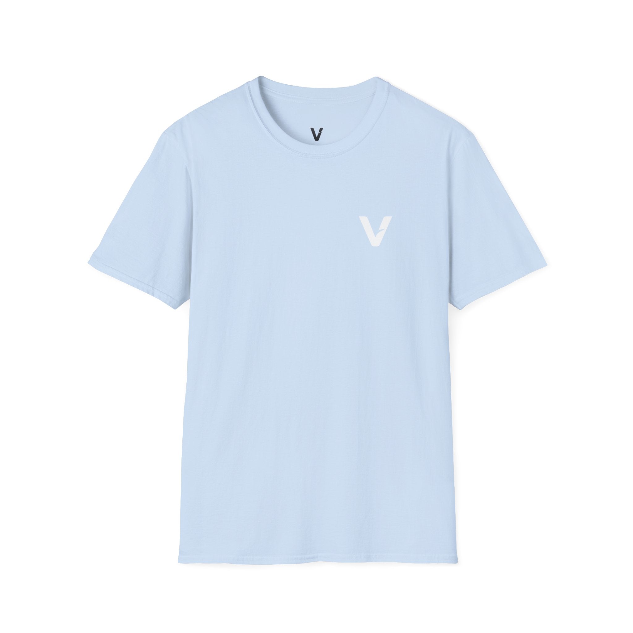Vejdi™️ Minimalist V-Logo Unisex Crewneck Tee — Heavyweight Premium Cotton