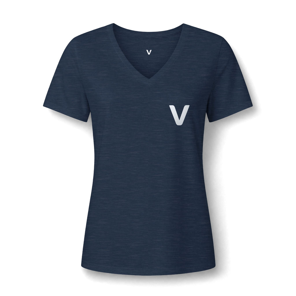 VejdiShop™ Signature Minimalist V-Neck Tee - Heather Mauve