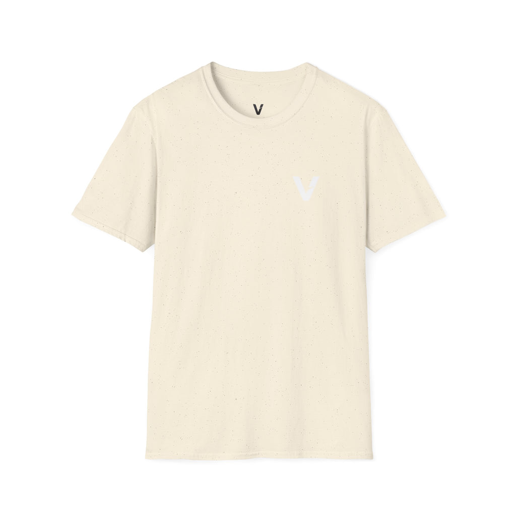 Vejdi™️ Minimalist V-Logo Unisex Crewneck Tee — Heavyweight Premium Cotton