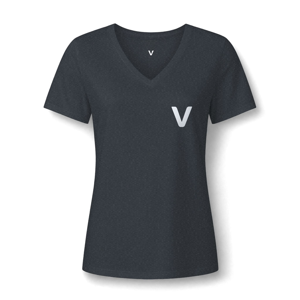 VejdiShop™ Signature Minimalist V-Neck Tee - Heather Mauve