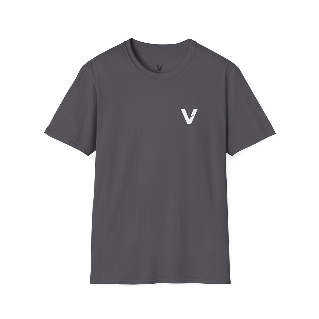 Vejdi™️ Minimalist V-Logo Unisex Crewneck Tee — Heavyweight Premium Cotton