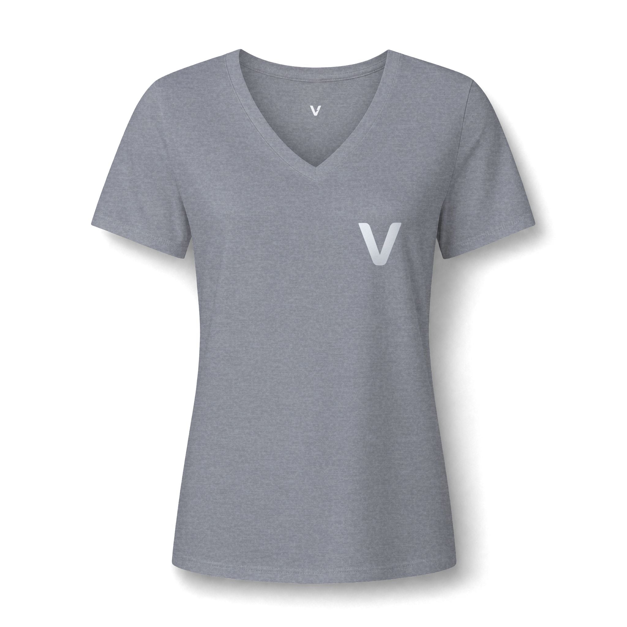 VejdiShop™ Signature Minimalist V-Neck Tee - Heather Mauve