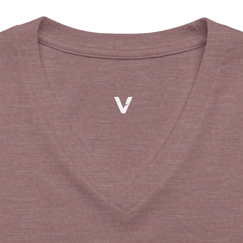 VejdiShop™ Signature Minimalist V-Neck Tee - Heather Mauve