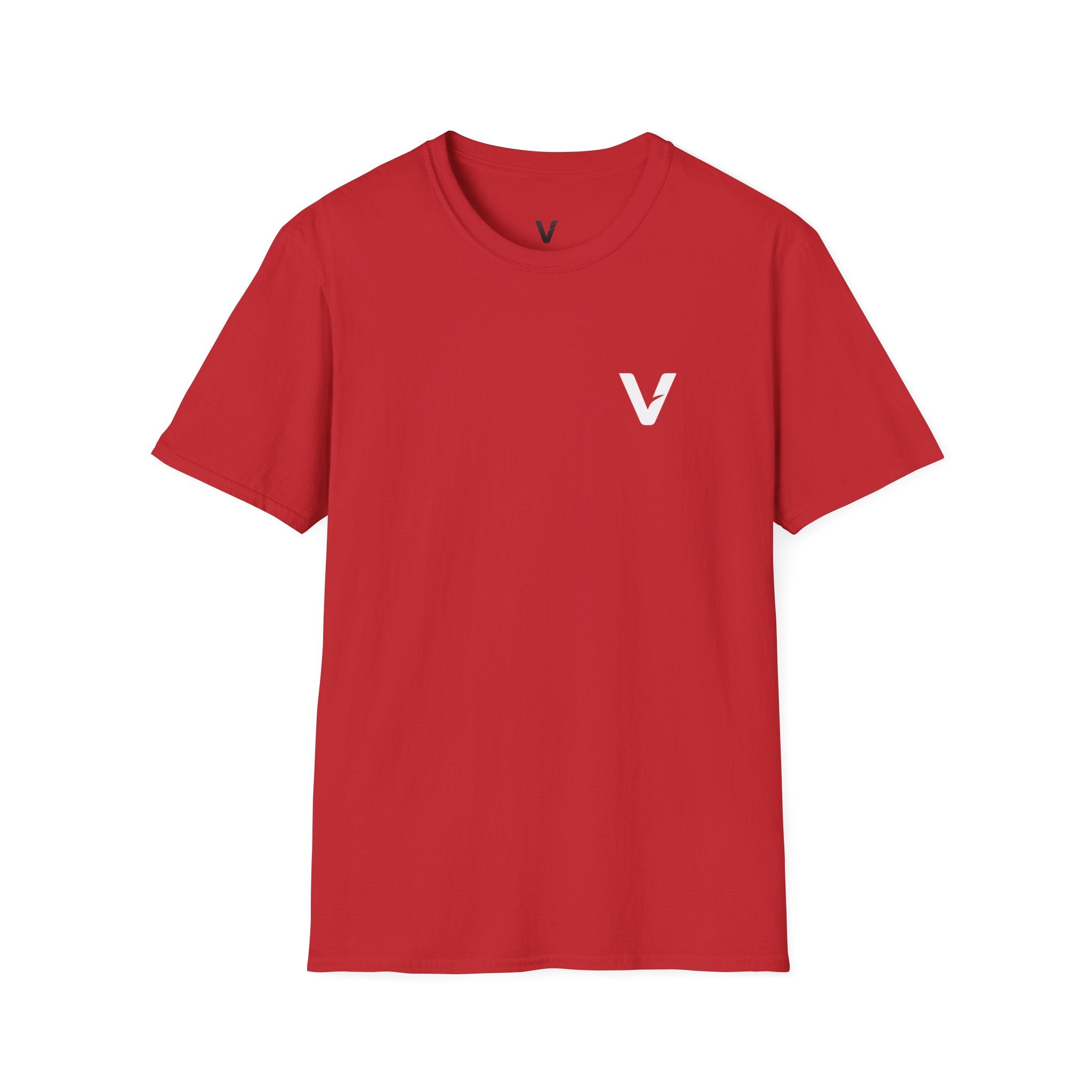 Vejdi™️ Minimalist V-Logo Unisex Crewneck Tee — Heavyweight Premium Cotton