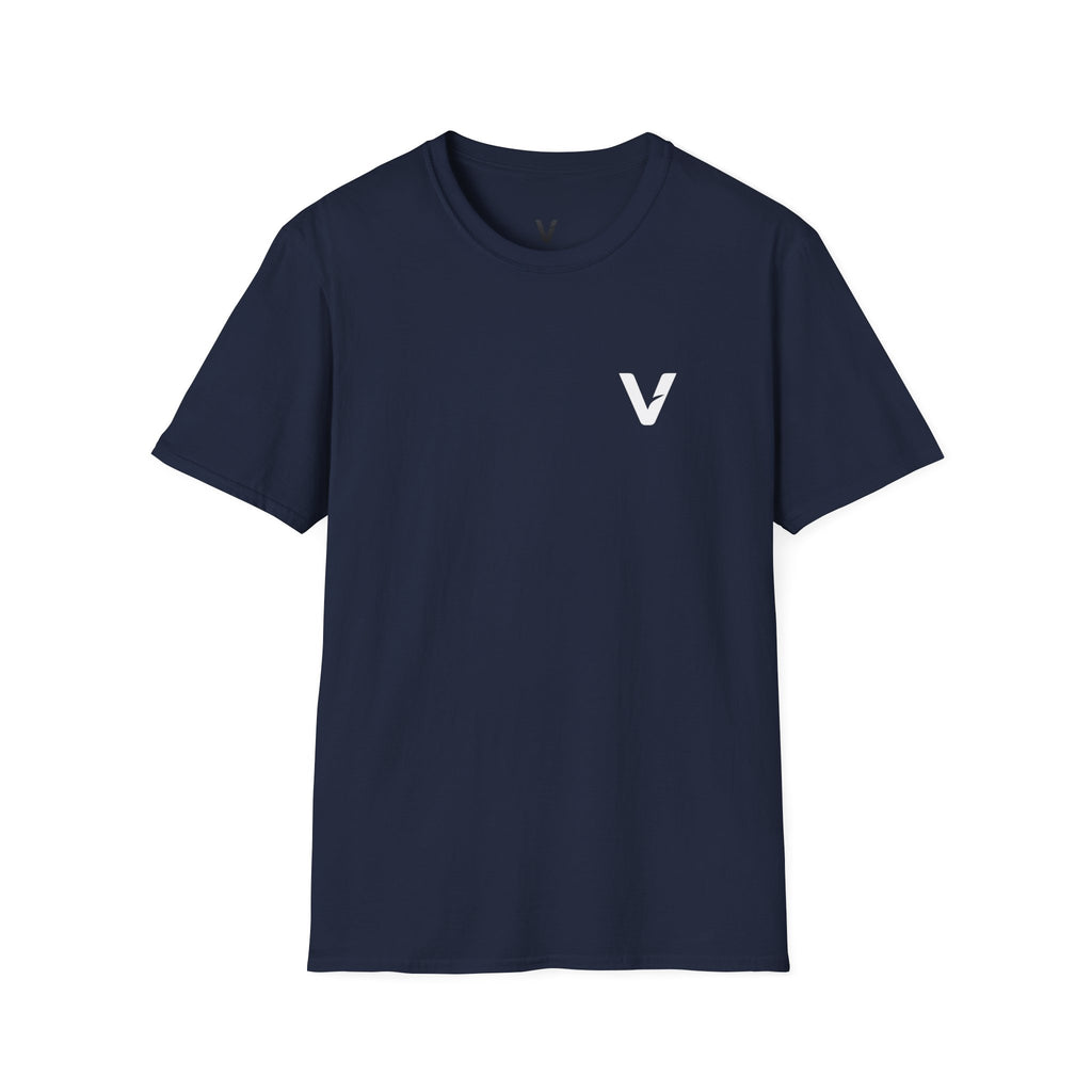 Vejdi™️ Minimalist V-Logo Unisex Crewneck Tee — Heavyweight Premium Cotton