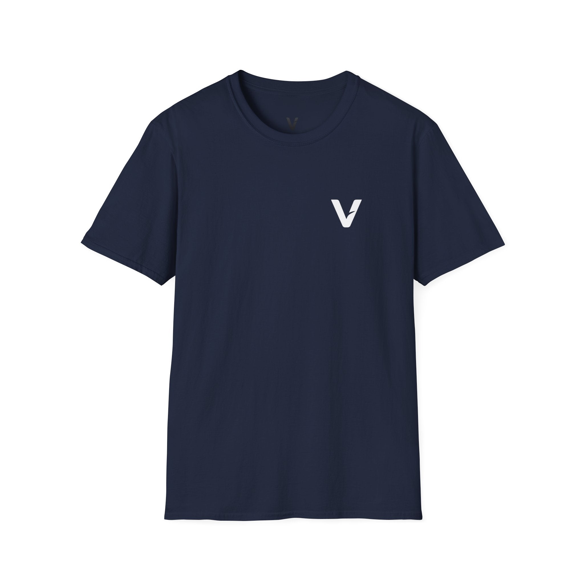 Vejdi™️ Minimalist V-Logo Unisex Crewneck Tee — Heavyweight Premium Cotton