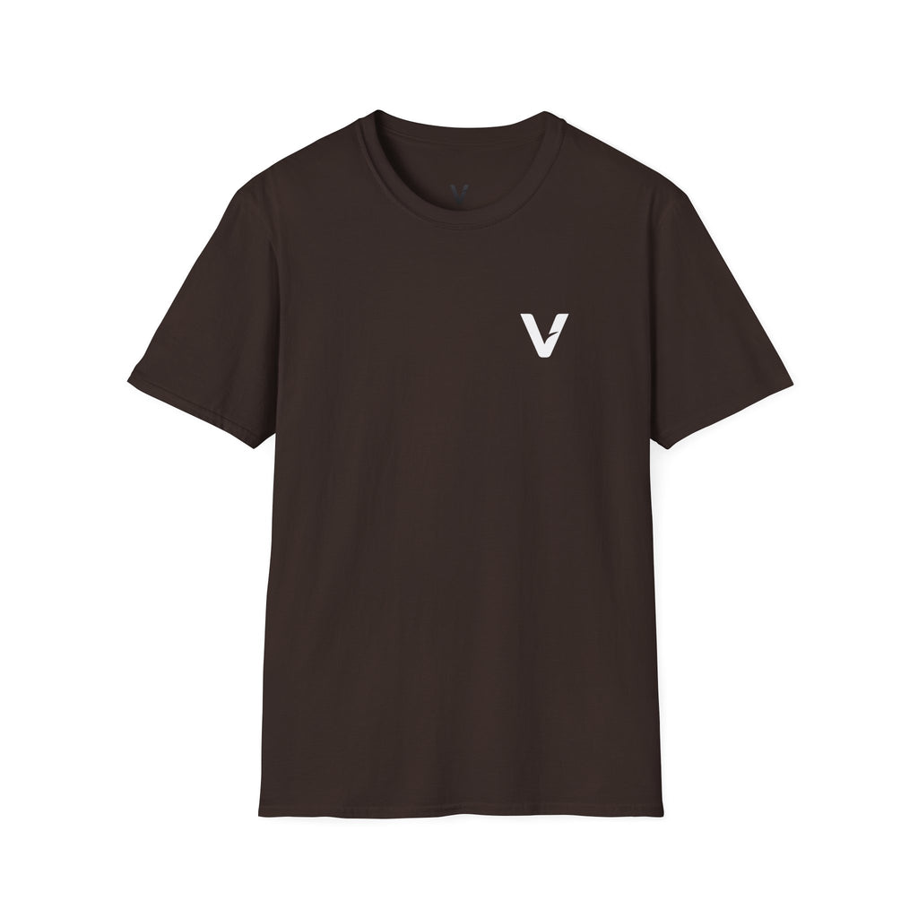 Vejdi™️ Minimalist V-Logo Unisex Crewneck Tee — Heavyweight Premium Cotton