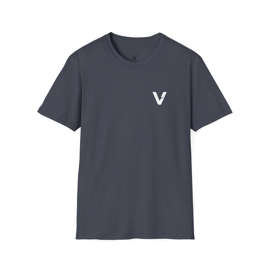 Vejdi™️ Minimalist V-Logo Unisex Crewneck Tee — Heavyweight Premium Cotton