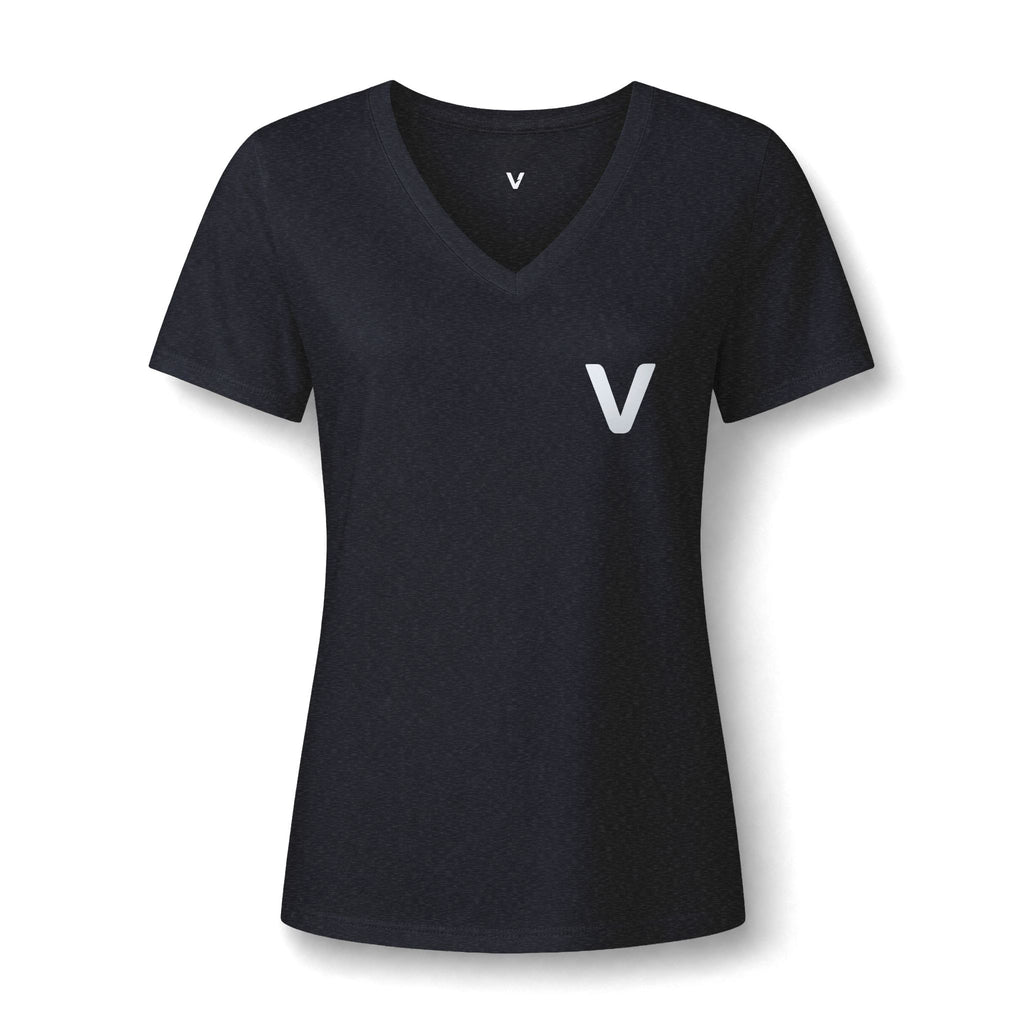 VejdiShop™ Signature Minimalist V-Neck Tee - Heather Mauve